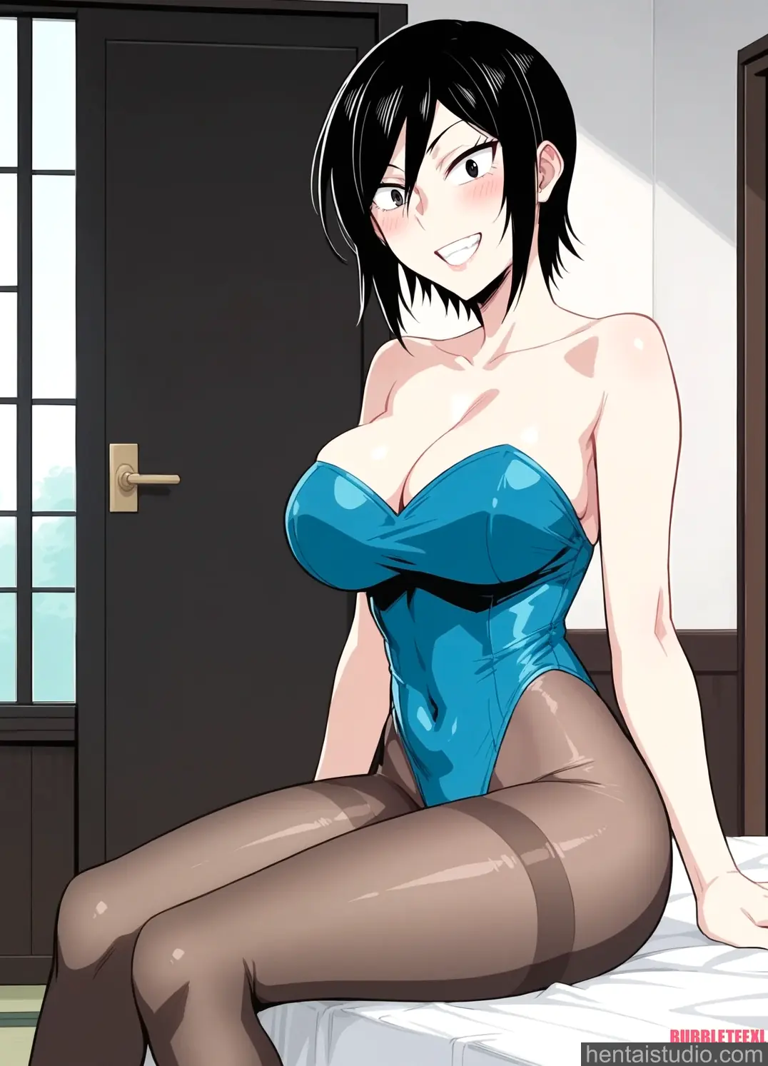 Takano Hitomi from Hitomi Chan Is Shy With Strangers hentai art 32 of 46