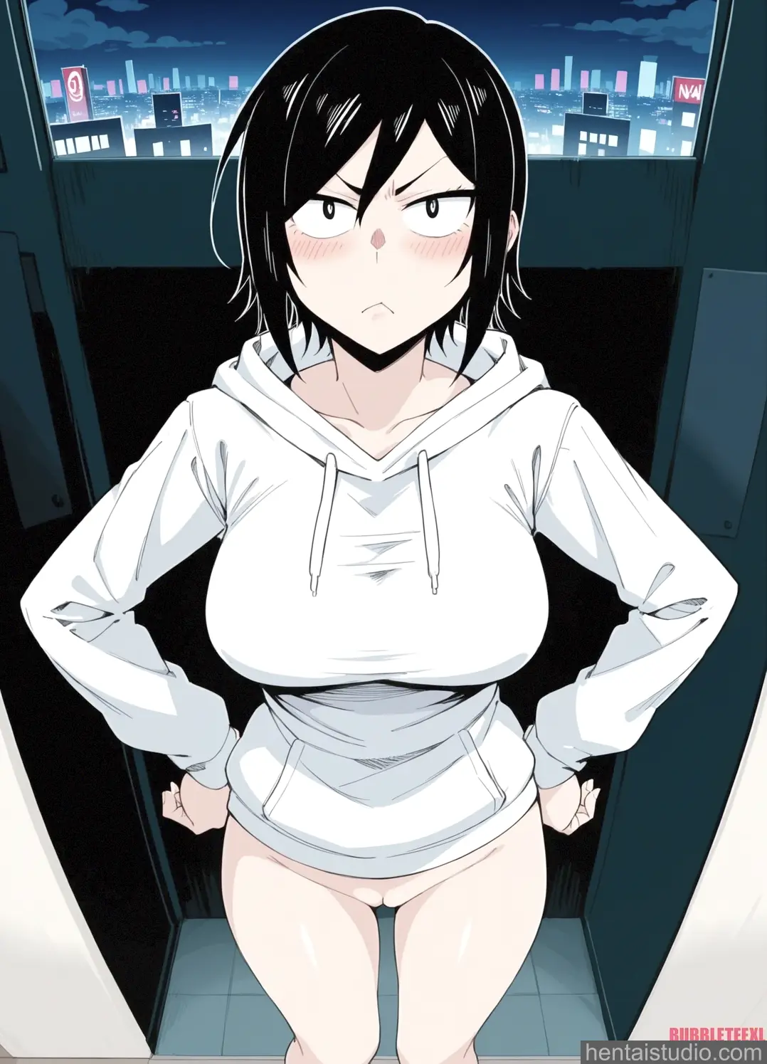 Takano Hitomi from Hitomi Chan Is Shy With Strangers hentai art 7 of 46