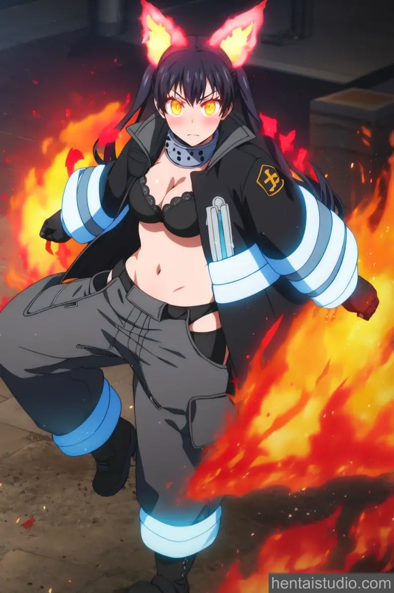 Tamaki Kotatsu from Fire Force hentai art 1 of 19