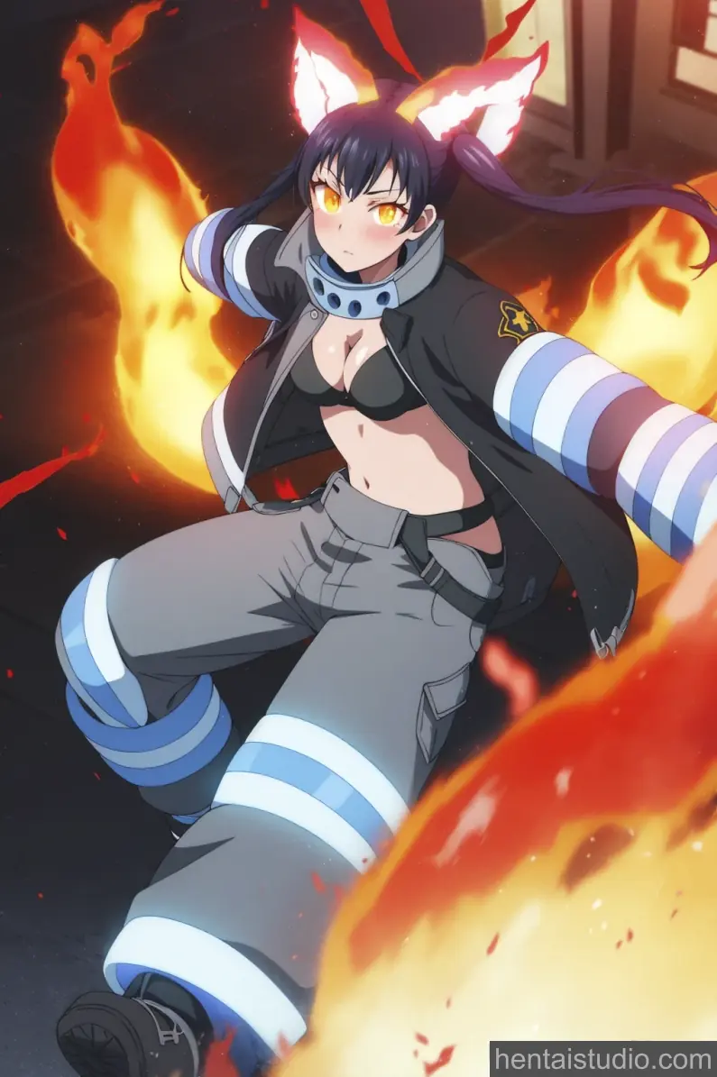Tamaki Kotatsu from Fire Force hentai art 2 of 19