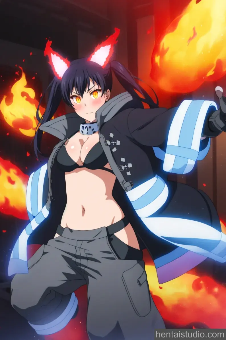 Tamaki Kotatsu from Fire Force hentai art 3 of 19