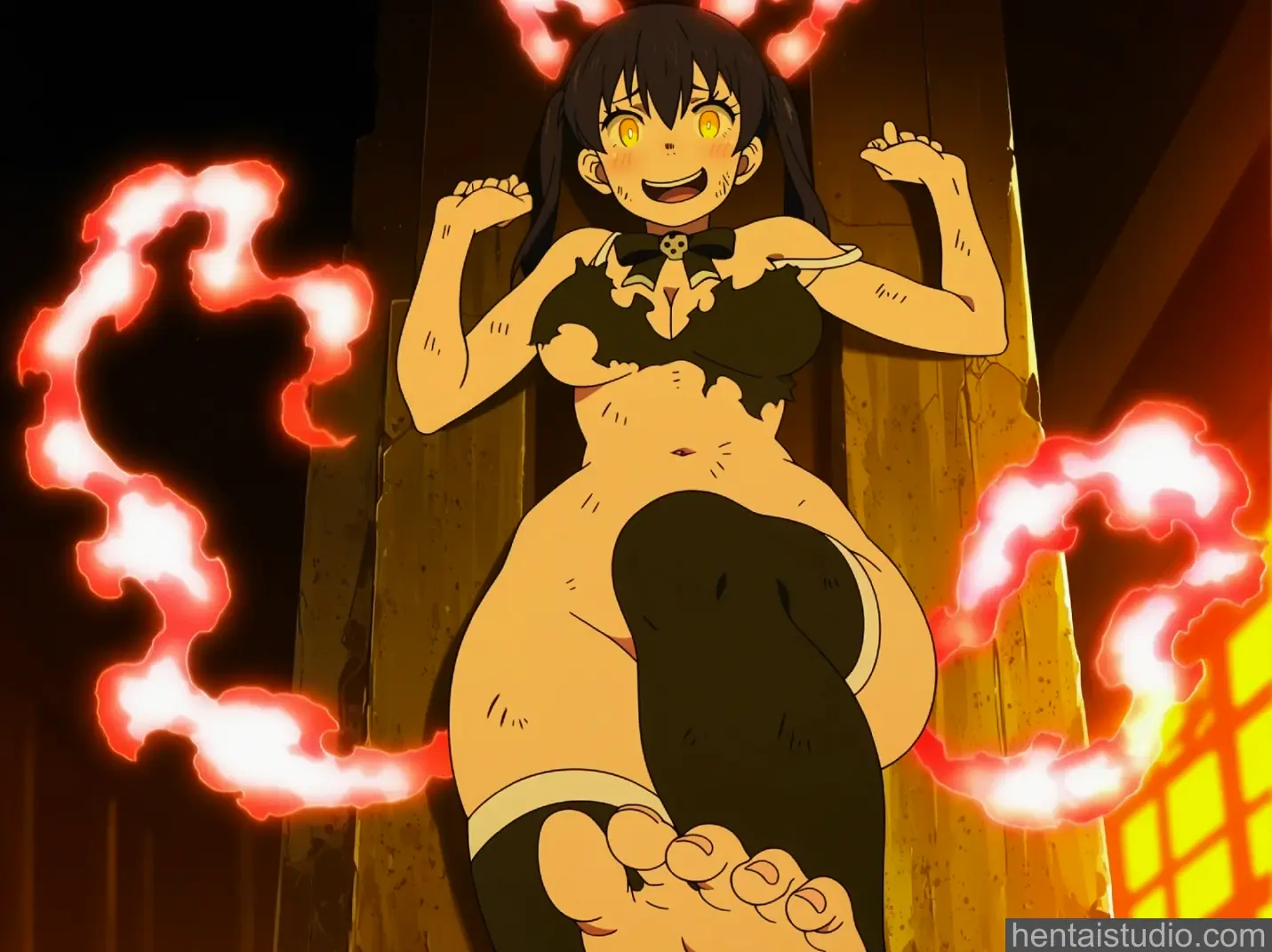 Tamaki Kotatsu from Fire Force hentai art 10 of 100