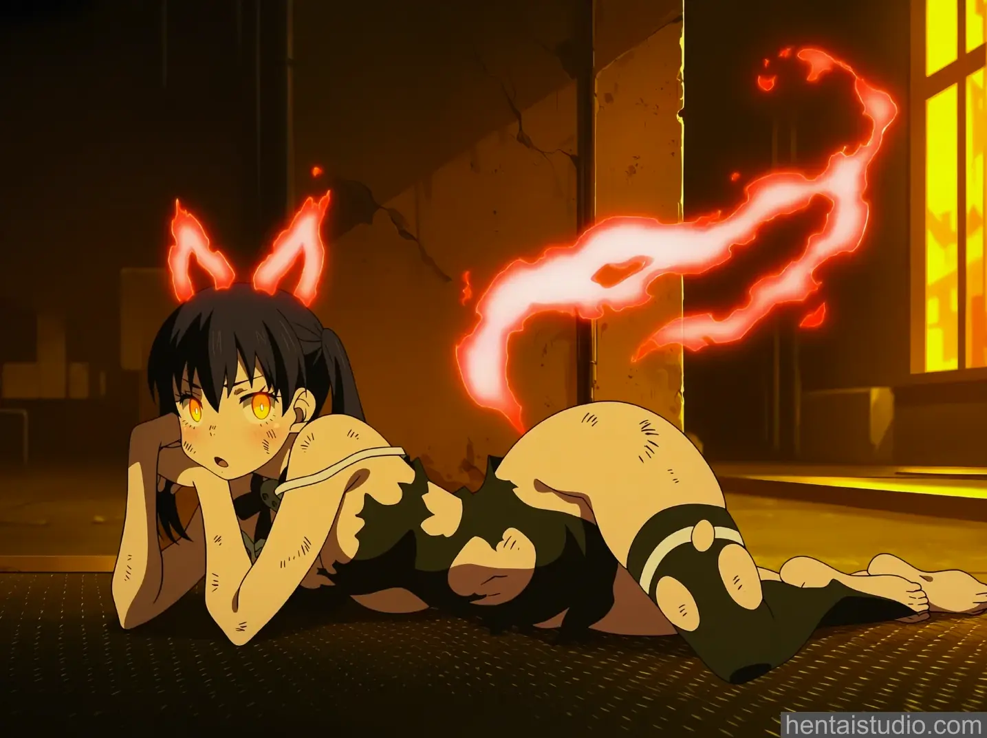 Tamaki Kotatsu from Fire Force hentai art 12 of 100