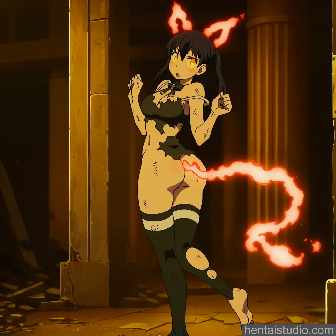 Tamaki Kotatsu from Fire Force hentai art 16 of 100