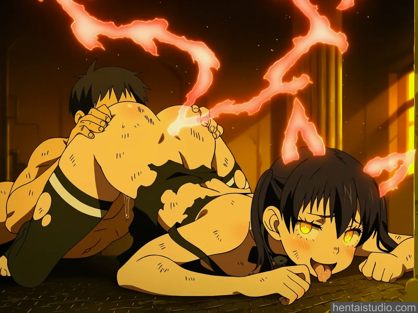 Tamaki Kotatsu from Fire Force hentai art 38 of 100
