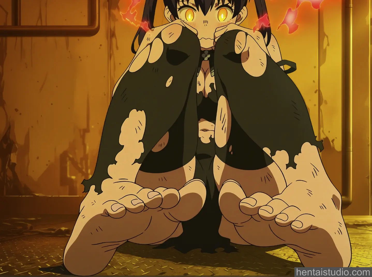 Tamaki Kotatsu from Fire Force hentai art 49 of 100
