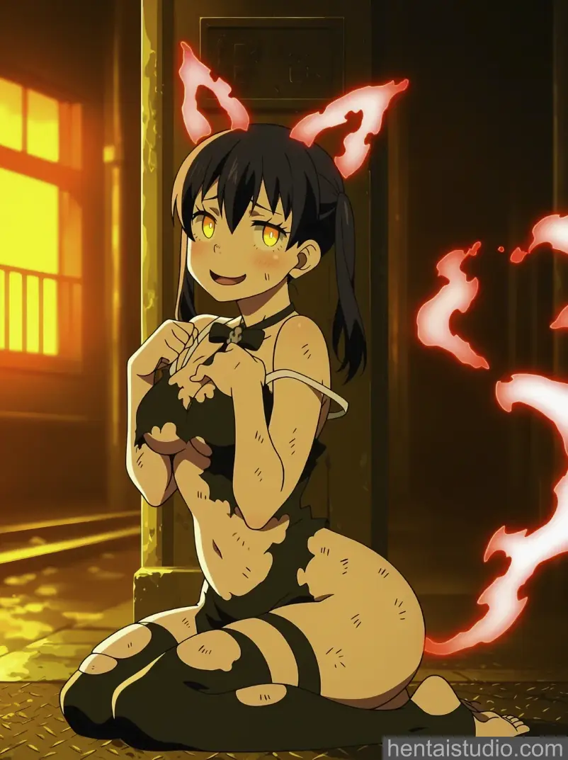 Tamaki Kotatsu from Fire Force hentai art 58 of 100
