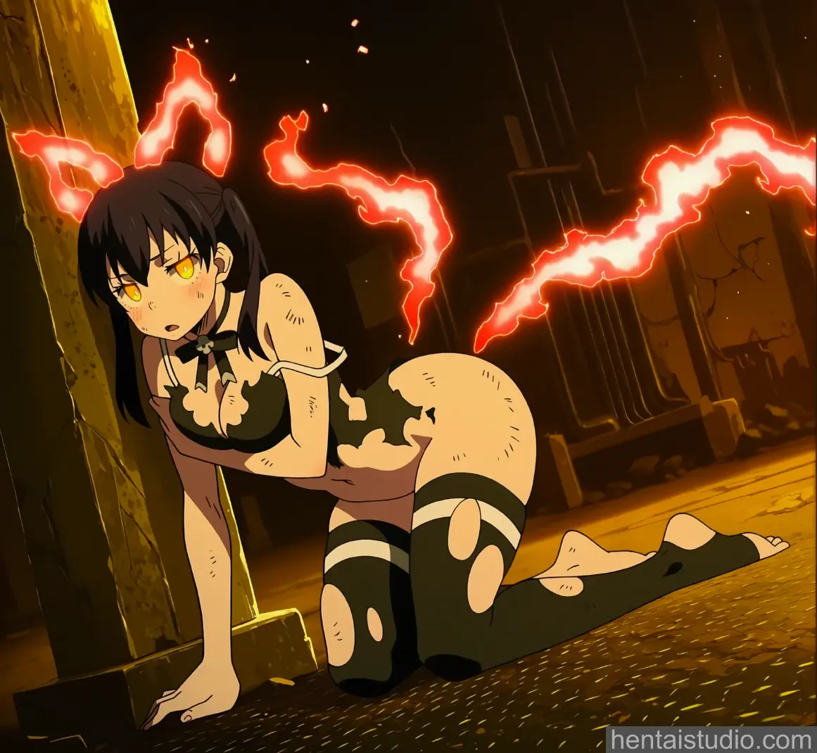 Tamaki Kotatsu from Fire Force hentai art 84 of 100