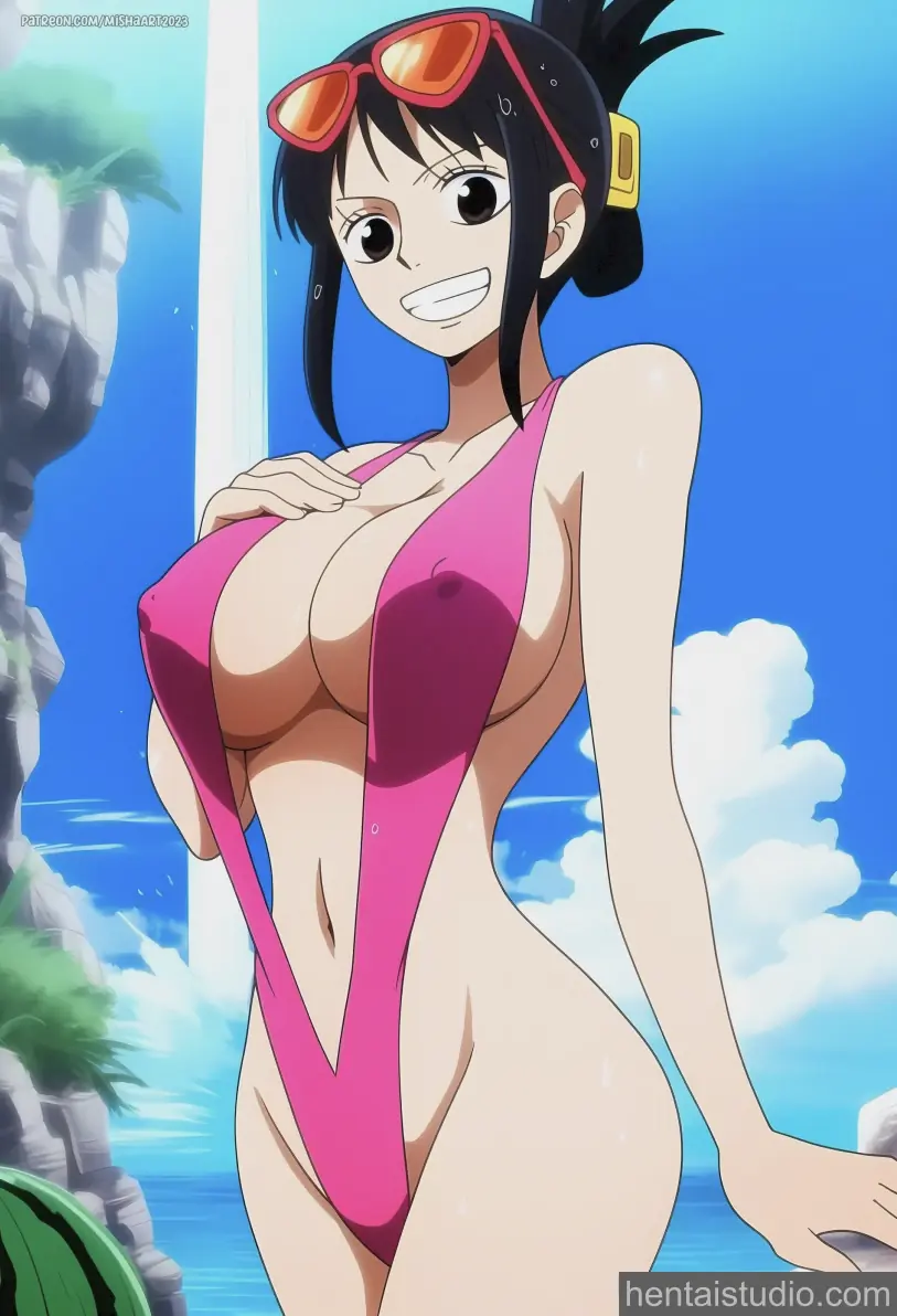 Tashigi from One Piece hentai art 1 of 15
