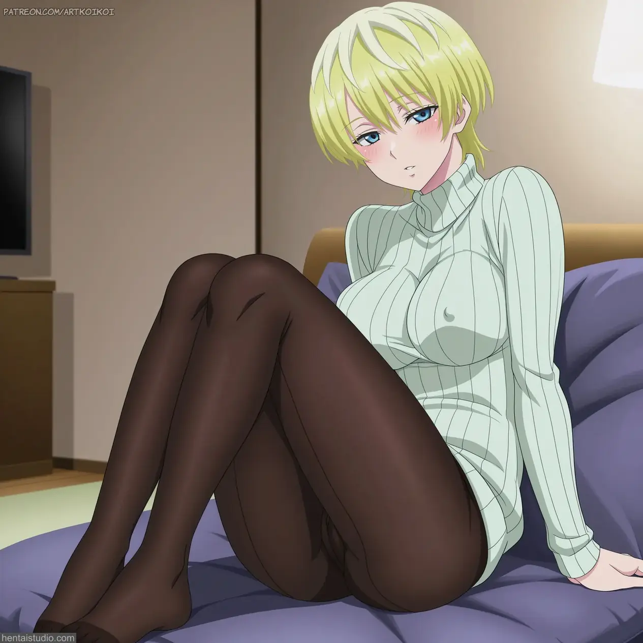 Tenka Izumo from Chained Soldier hentai art 3 of 47