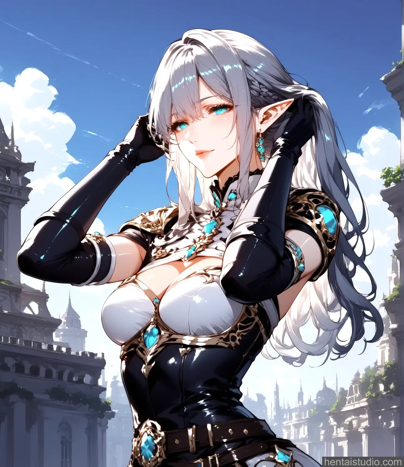 Tessia Eralith from The Beginning After The End hentai art 40 of 54