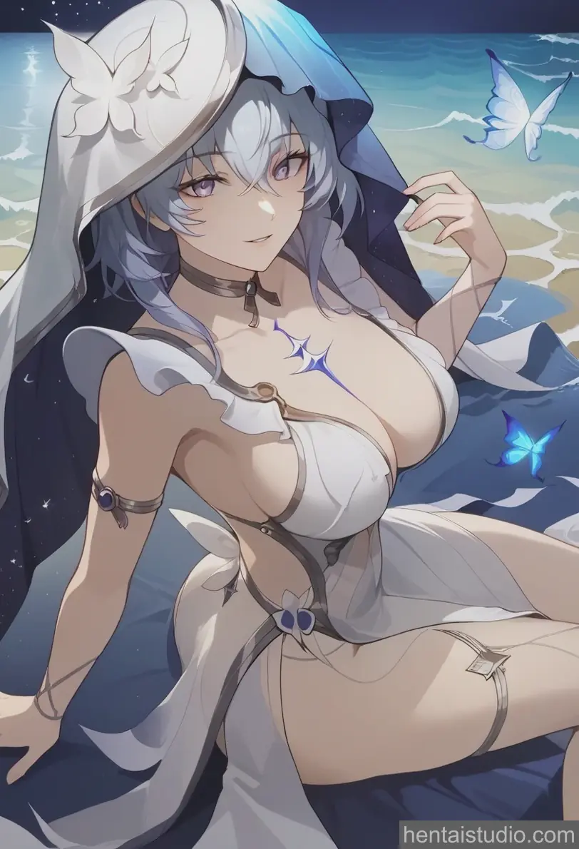 The Shorekeeper from Wuthering Waves hentai art 1 of 7