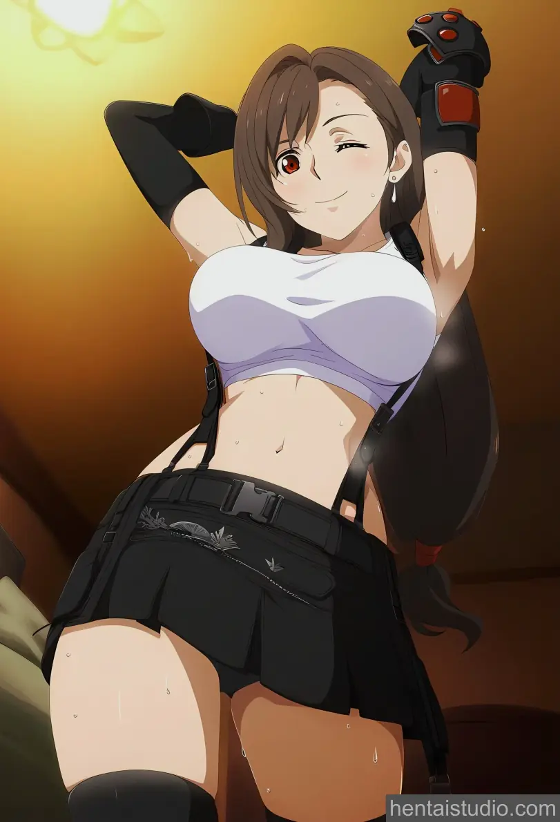 Tifa Lockhart from Final Fantasy hentai art 2 of 55
