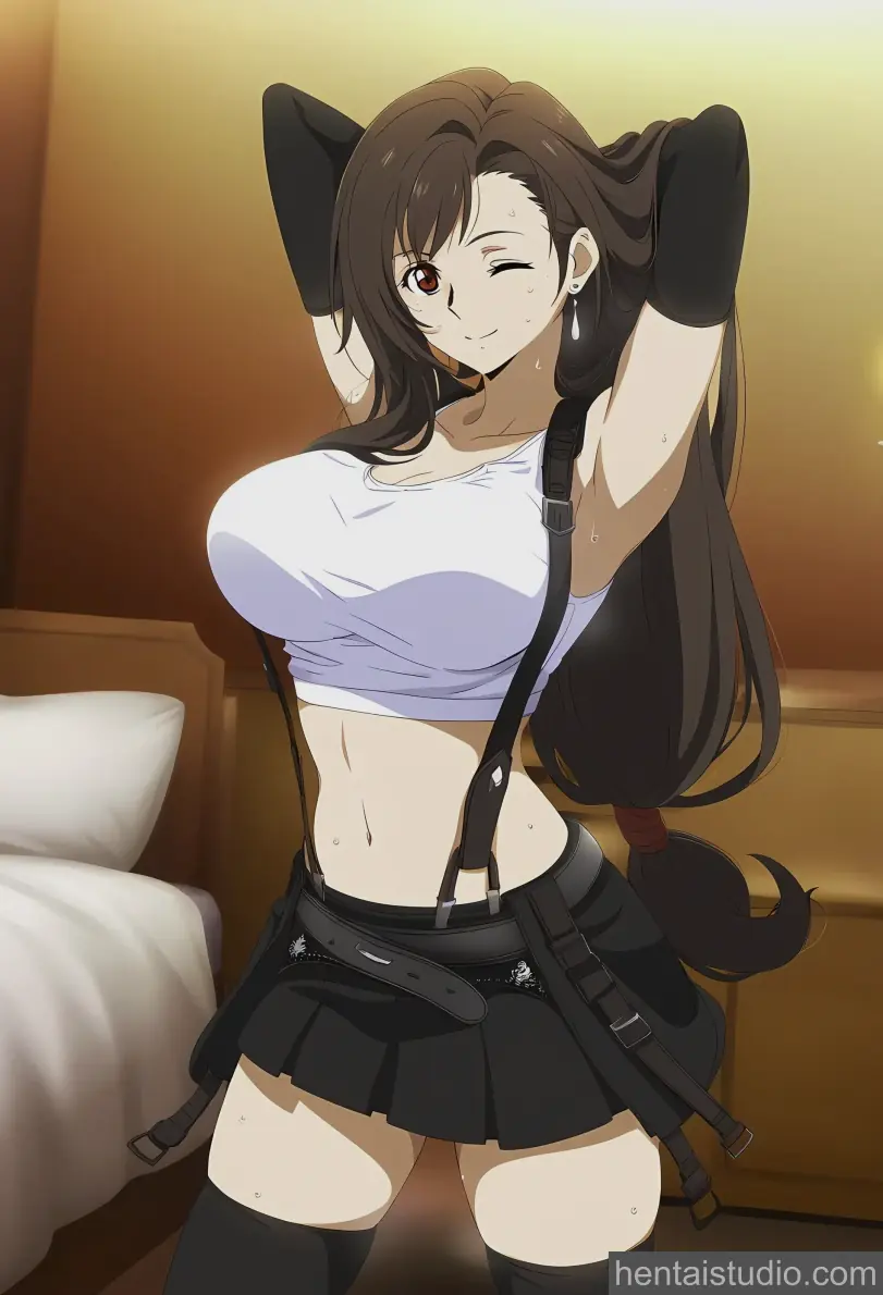 Tifa Lockhart from Final Fantasy hentai art 54 of 55