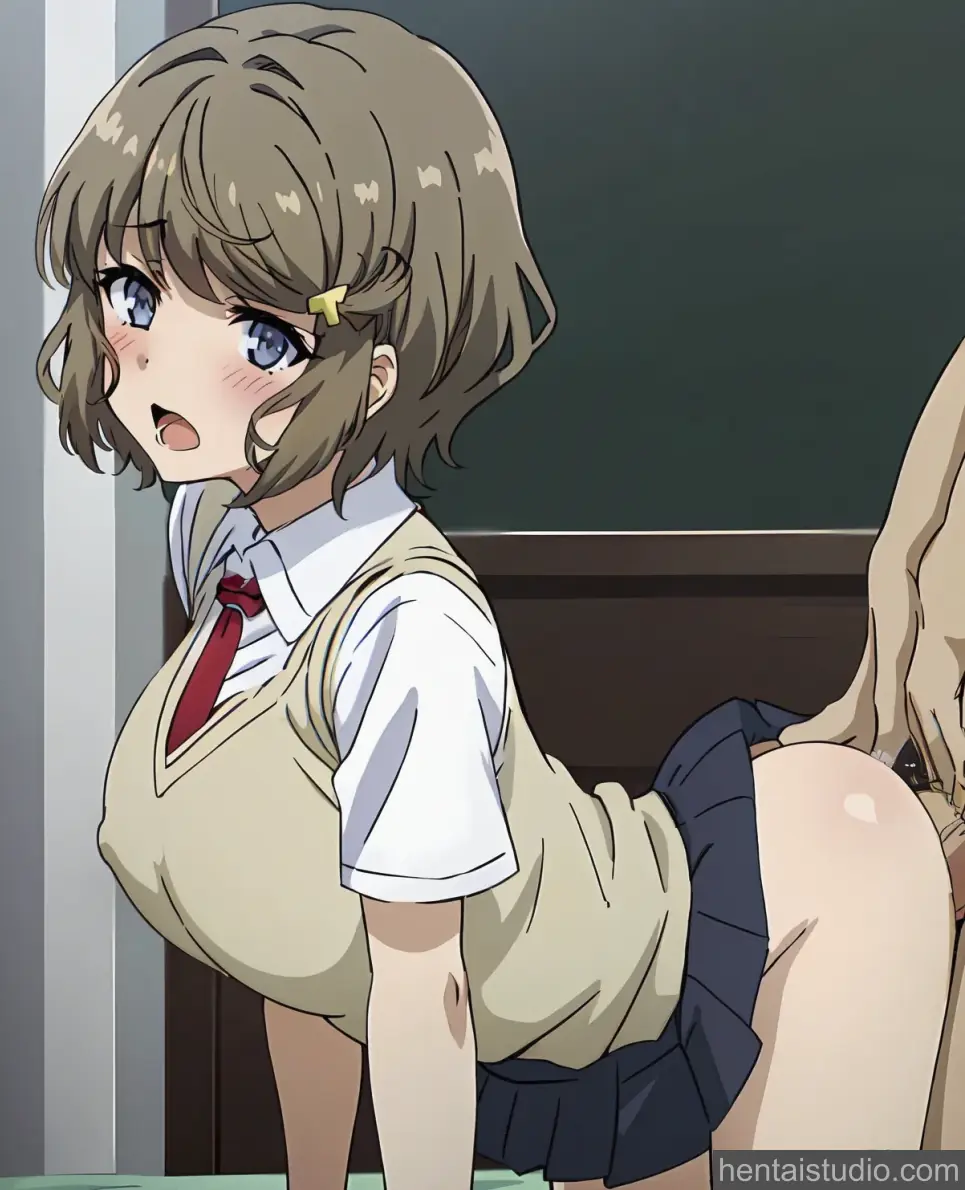 Tomoe Koga from Rascal Does Not Dream Of Bunny Girl Senpai hentai art 14 of 55