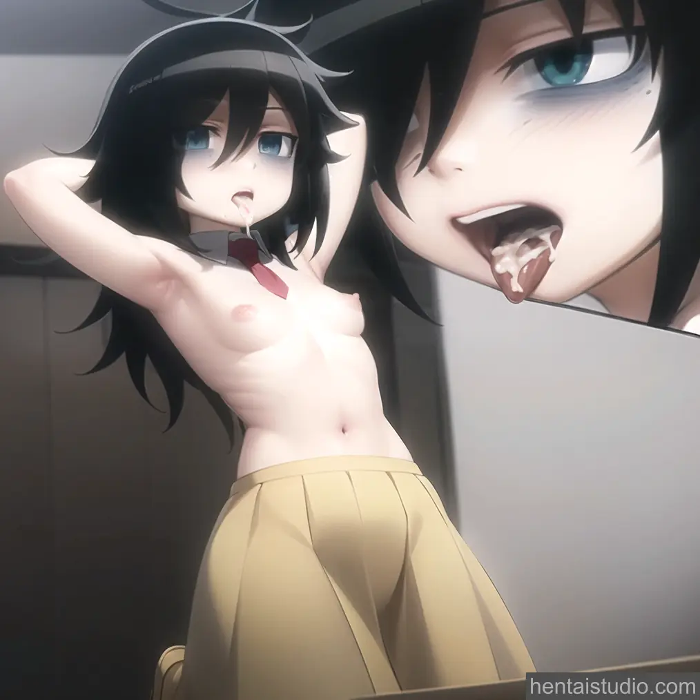 Tomoko Kuroki from Watamote hentai art 11 of 36