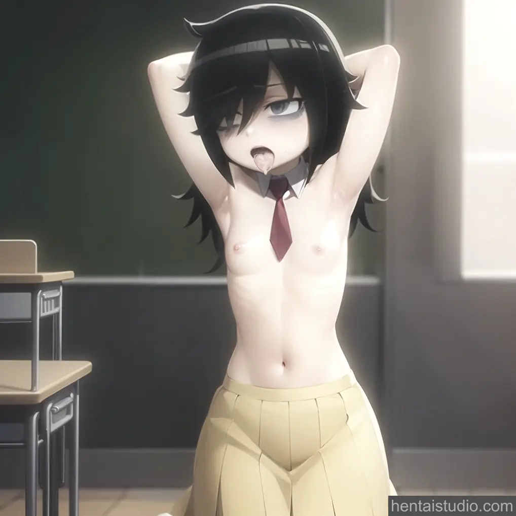 Tomoko Kuroki from Watamote hentai art 9 of 36