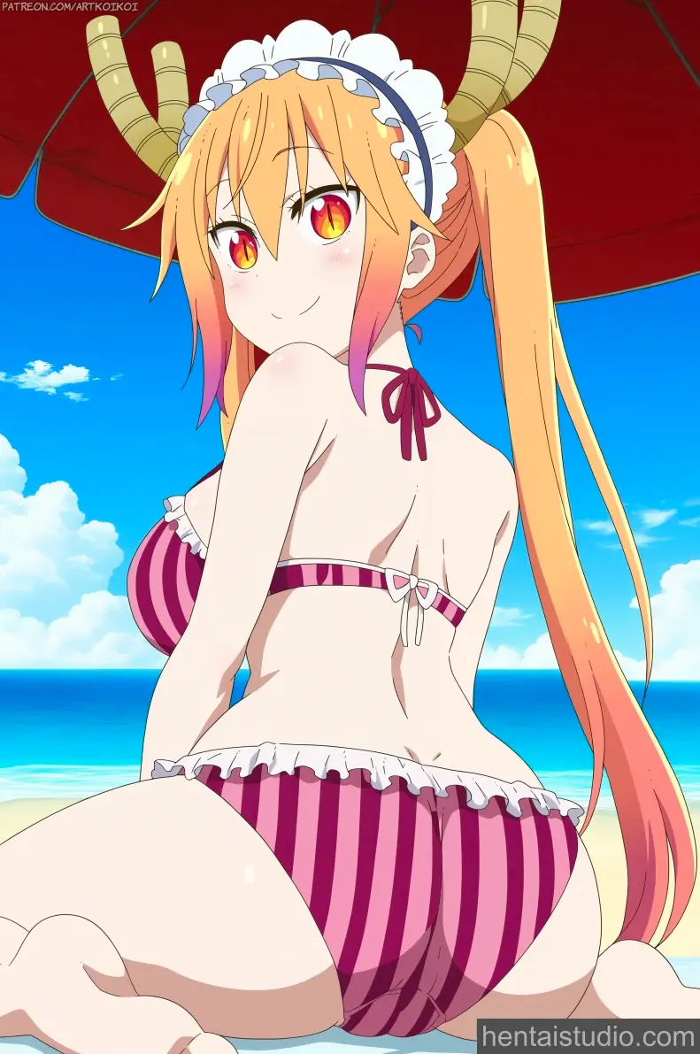 Tooru from Miss Kobayashi's Dragon Maid hentai art 6 of 13