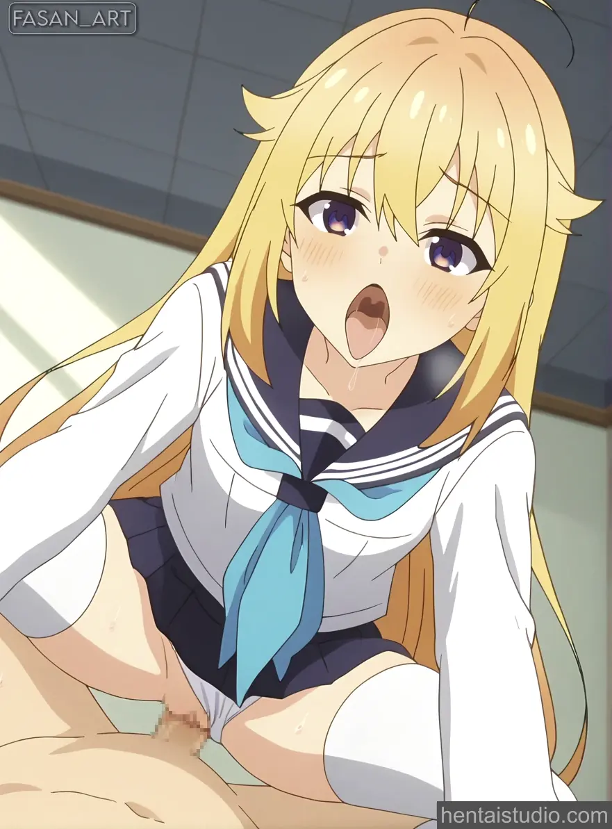 Torako Koshi | My Deer Friend Nokotan - Fanart – hentai anime character, Torako Koshi, My Deer Friend Nokotan, Koshitan, Shikanoko Nokonoko Koshitantan, Blonde, Panties, Skirt, Cowgirl
