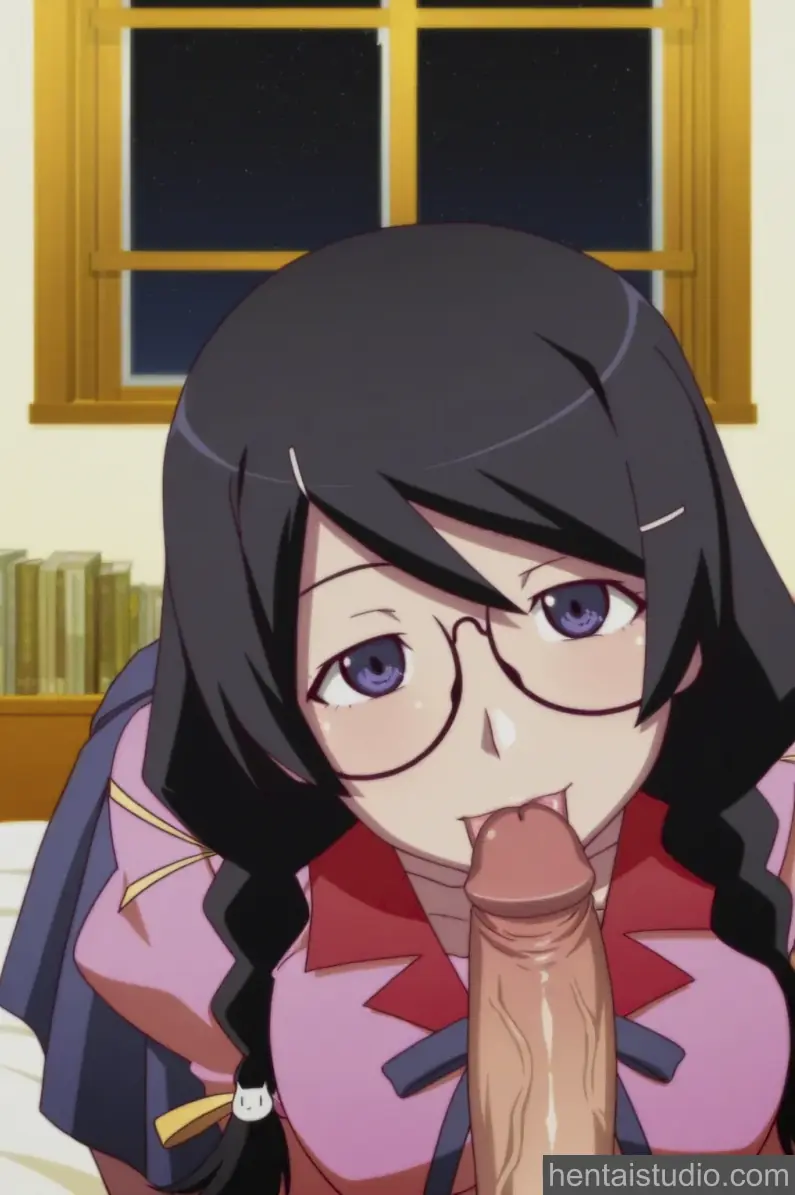 Tsubasa Hanekawa from Bakemonogatari hentai art 10 of 200