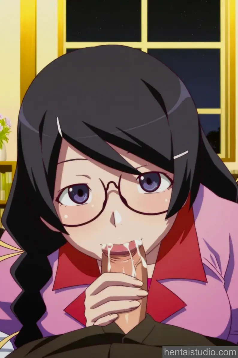 Tsubasa Hanekawa from Bakemonogatari hentai art 23 of 200
