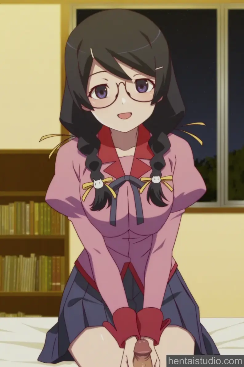 Tsubasa Hanekawa from Bakemonogatari hentai art 5 of 200