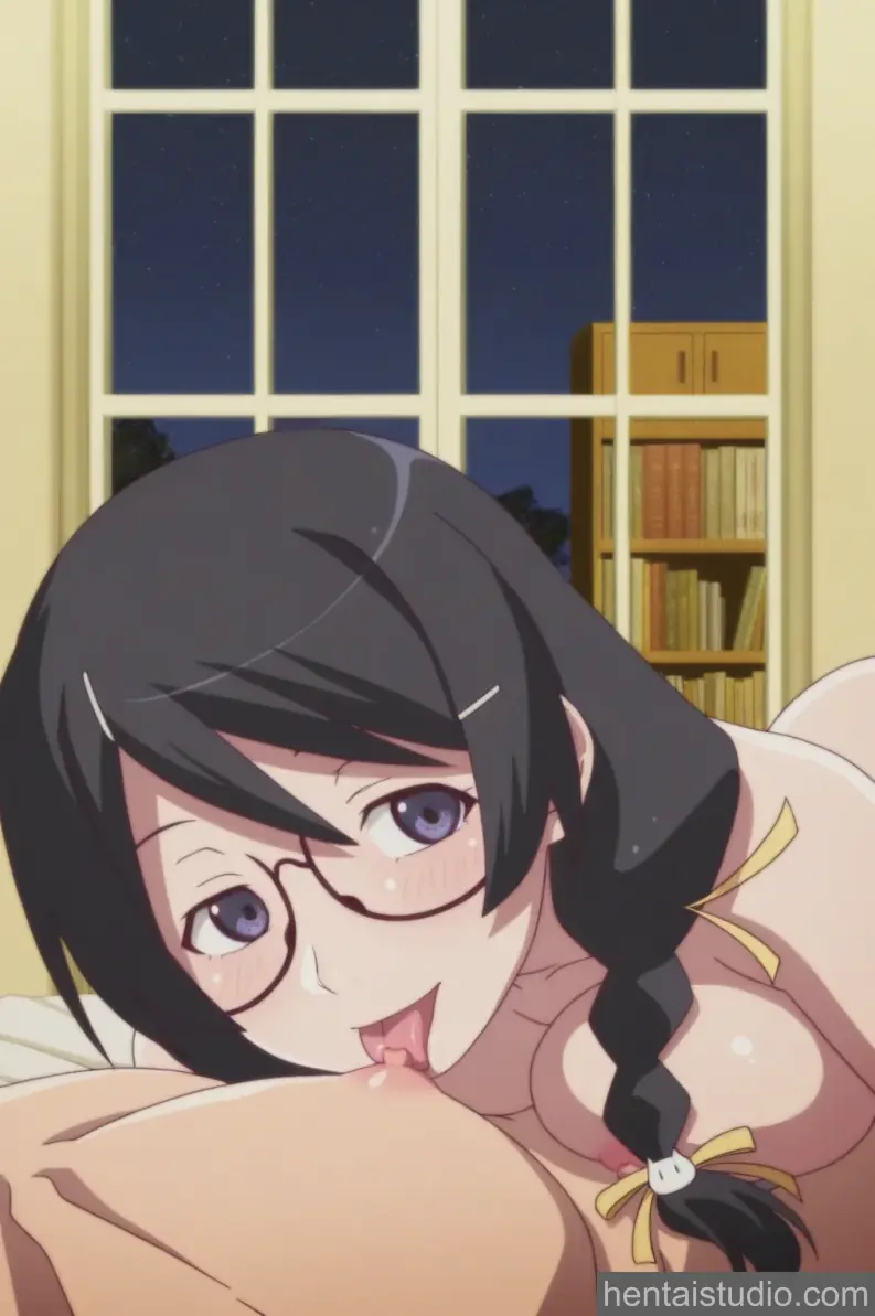 Tsubasa Hanekawa from Bakemonogatari hentai art 54 of 200