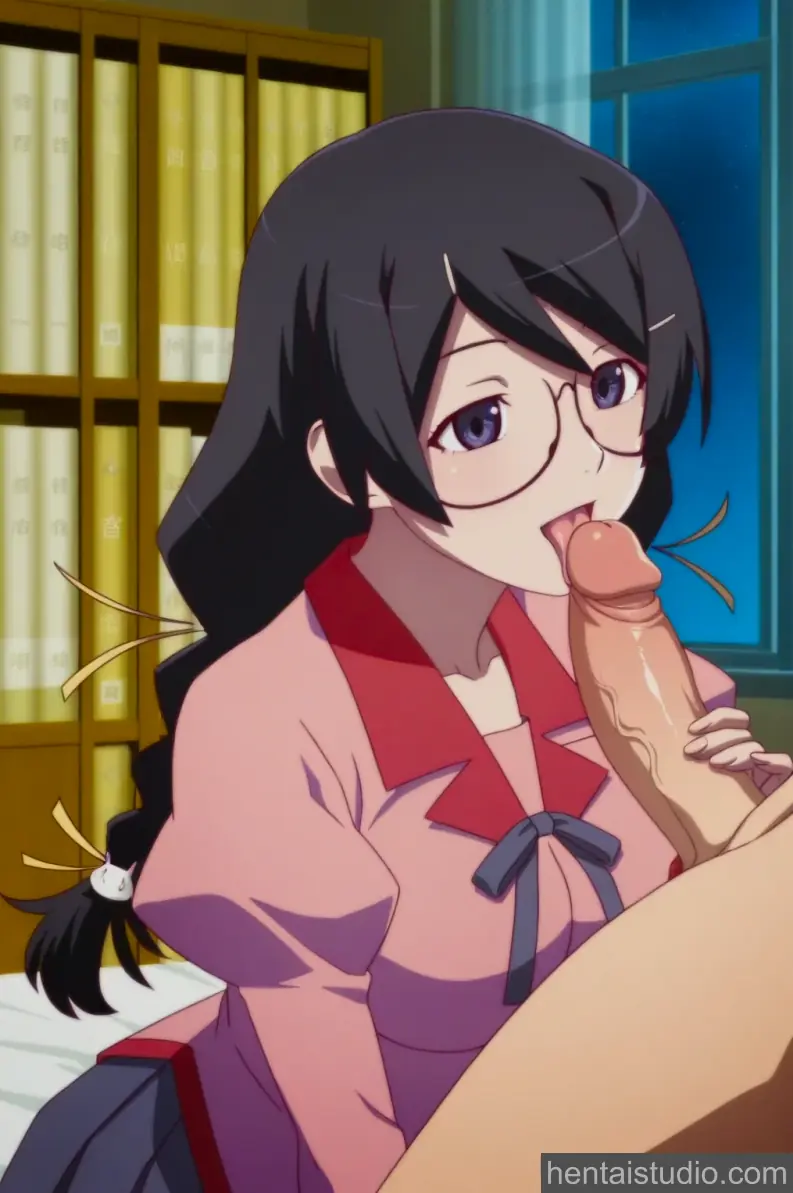 Tsubasa Hanekawa from Bakemonogatari hentai art 9 of 200