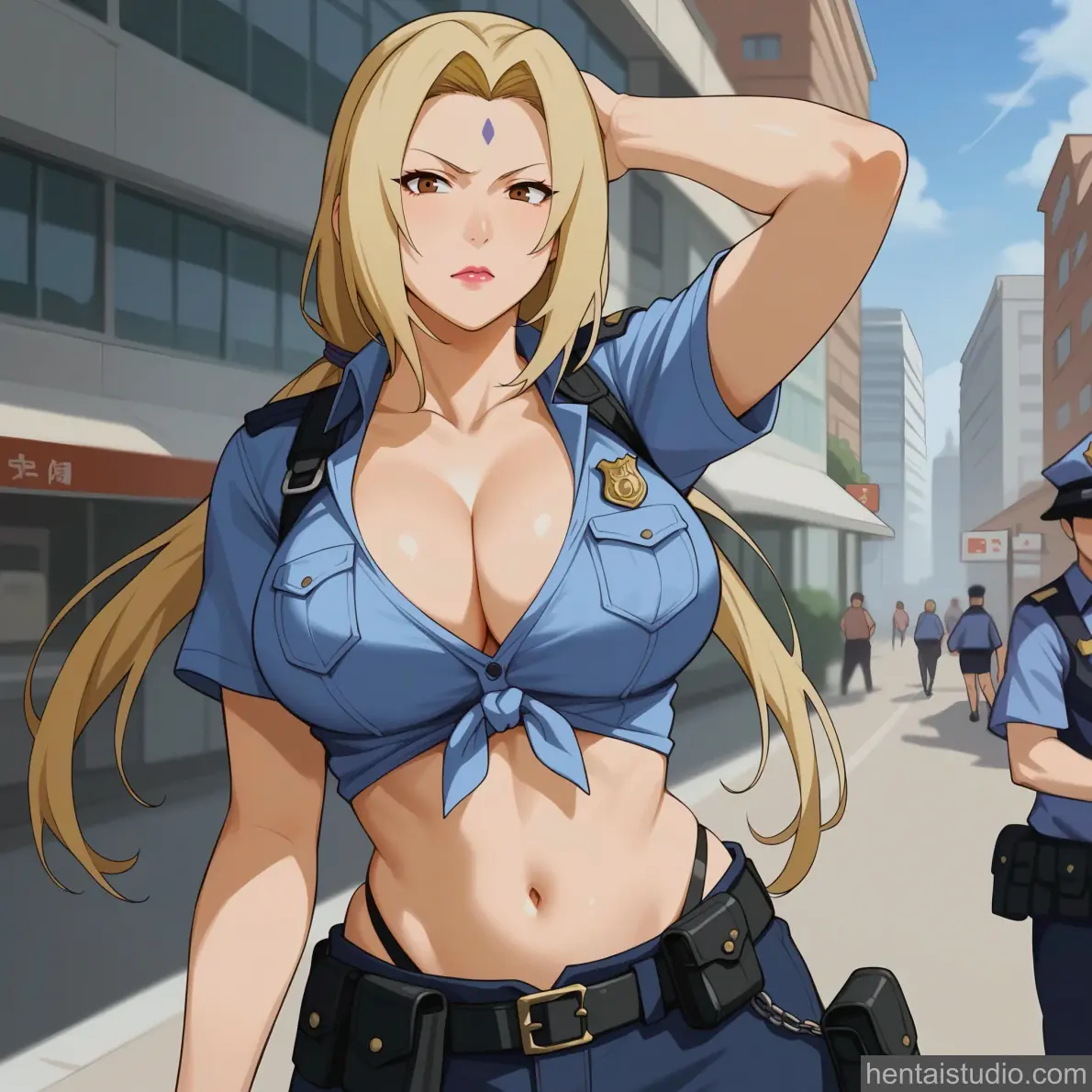 Tsunade Kushina from Naruto hentai art 26 of 30