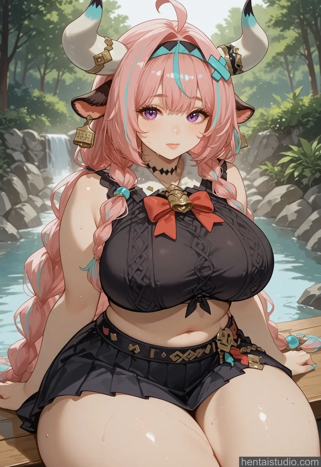 Varesa from Genshin Impact hentai art 131 of 136