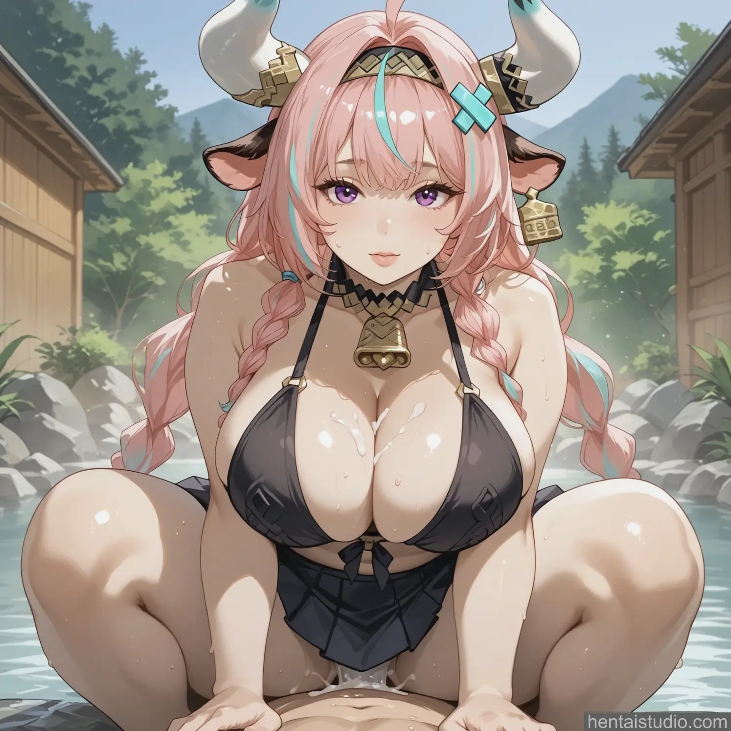 Varesa from Genshin Impact hentai art 14 of 136
