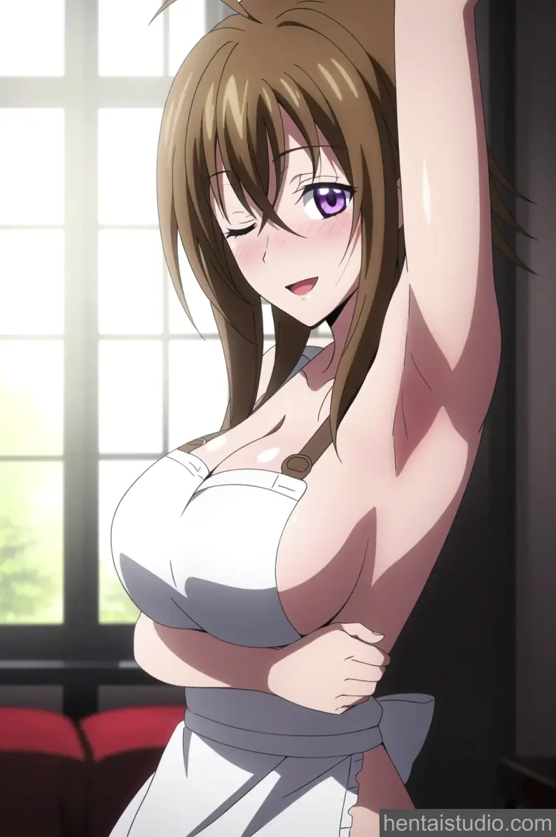 Venelana Gremory | High School Dxd – hentai anime character, Venelana Gremory, High School Dxd, Brunette, Short Hair, Big Tits, Titjob, Creampie