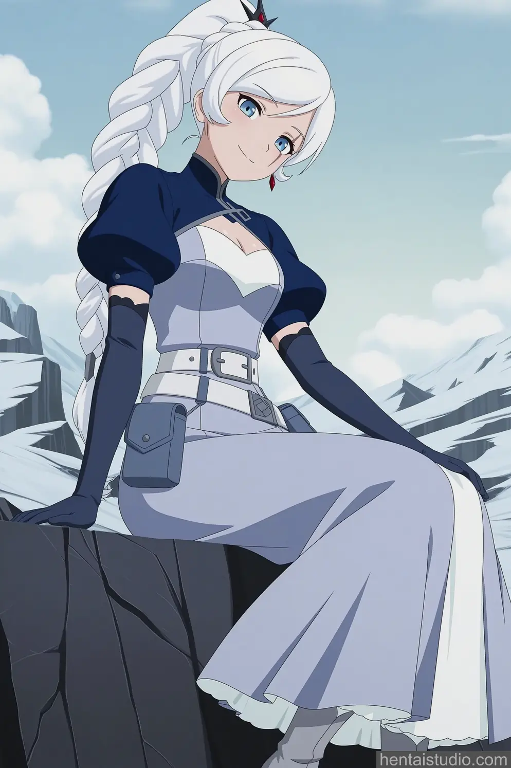 Weiss Schnee from Rwby hentai art 14 of 39