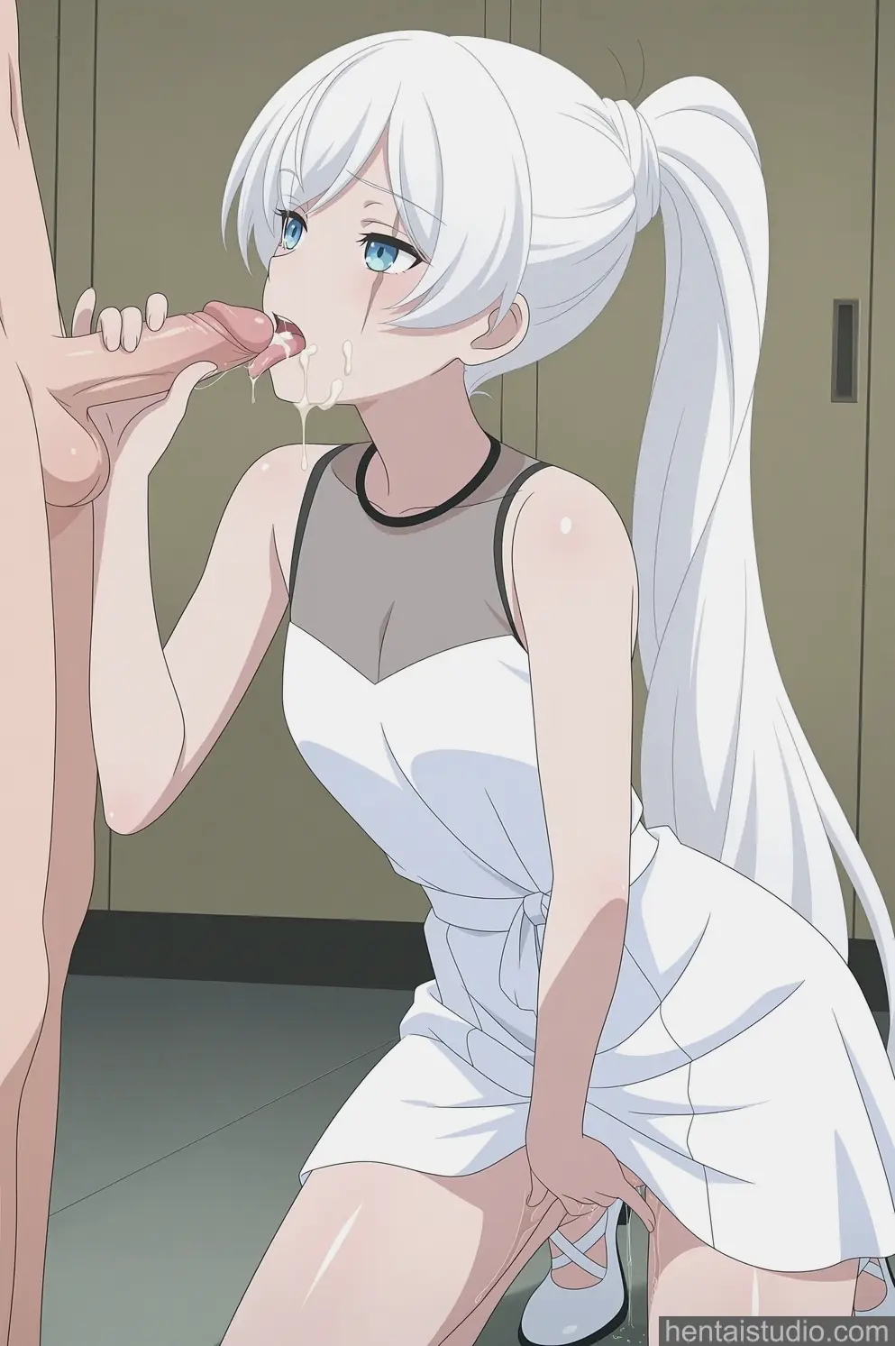 Weiss Schnee from Rwby hentai art 24 of 39
