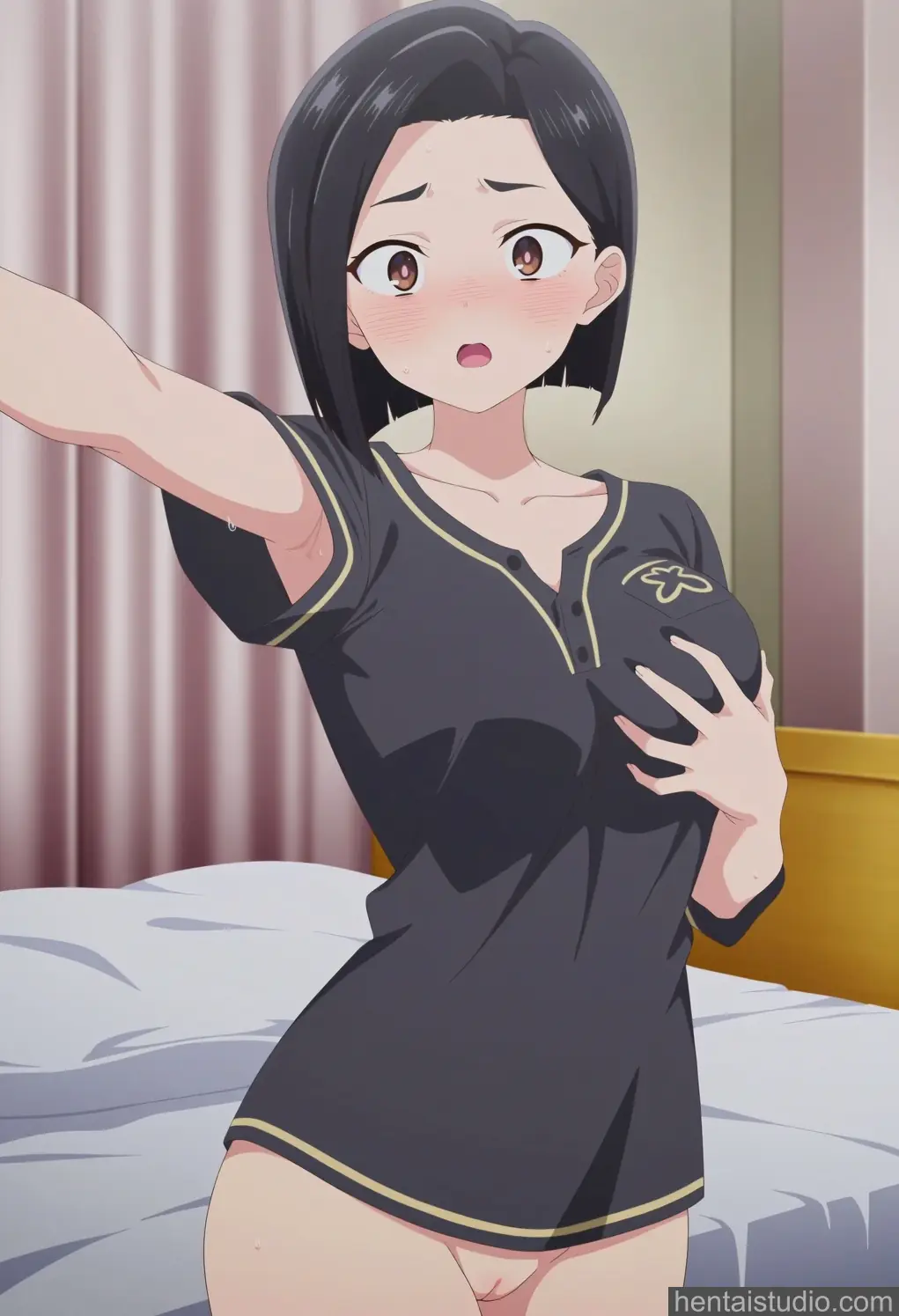 Yamada Sanae from The Dangers In My Heart hentai art 37 of 139
