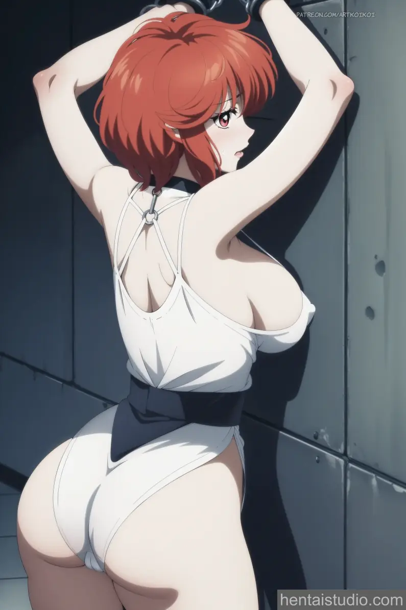 Yoko Tia Noto | Bastard – hentai anime character, Yoko Tia Noto, Bastard, Tiara Nort Yoko, Bastard Ankoku No Hakaishin, Red Hair, Short Hair, Anime, Big Tits, Thong, Uncensored, Ripped Clothes