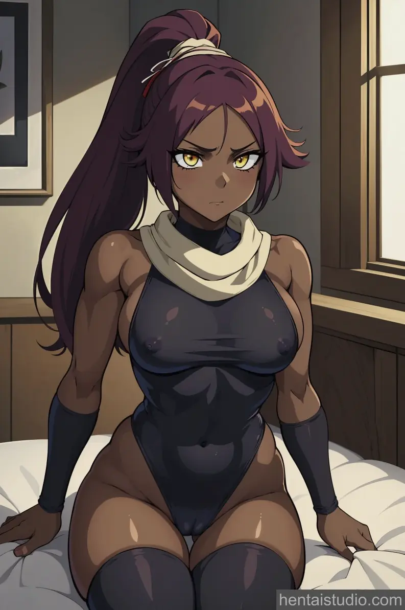 Yoruichi Shihouin from Bleach hentai art 4 of 33
