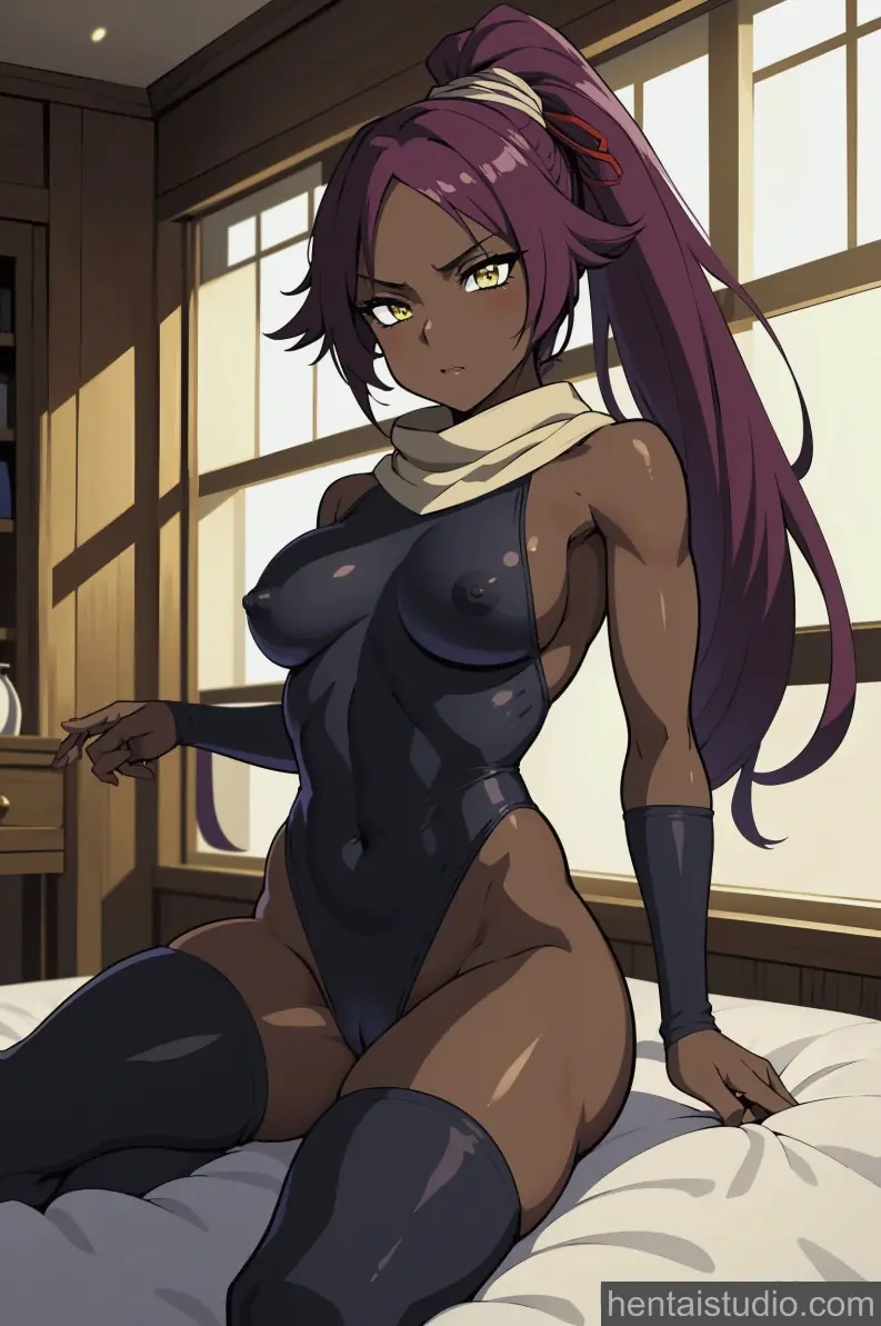 Yoruichi Shihouin from Bleach hentai art 6 of 33