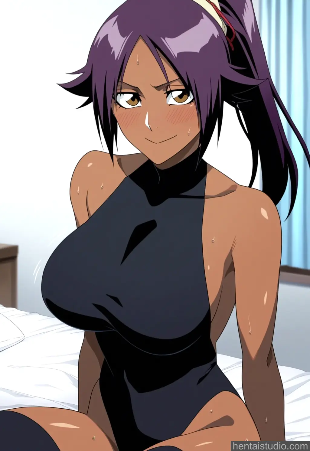 Yoruichi Shihouin from Bleach hentai art 30 of 58