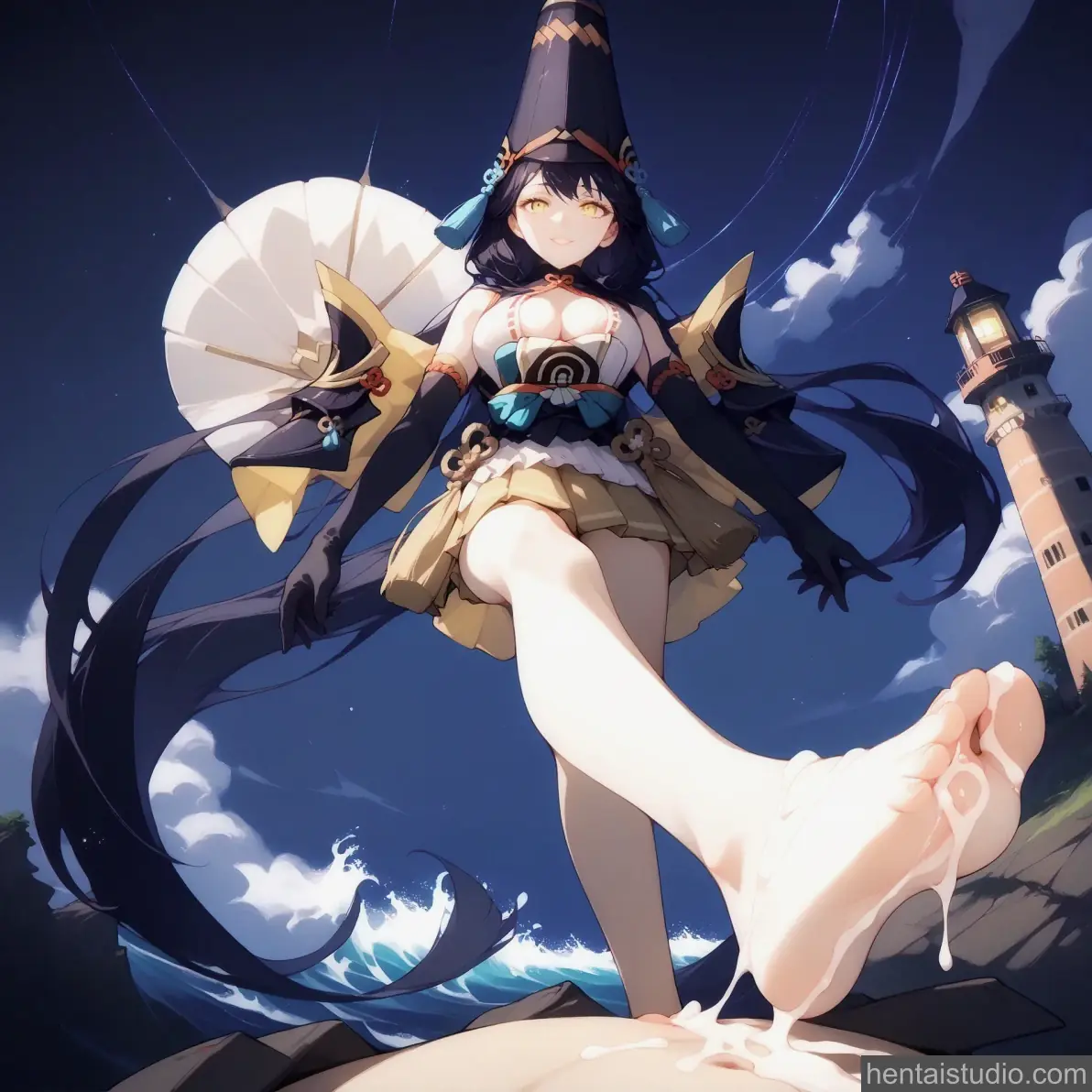 Yotohime from Onmyoji hentai art 19 of 60
