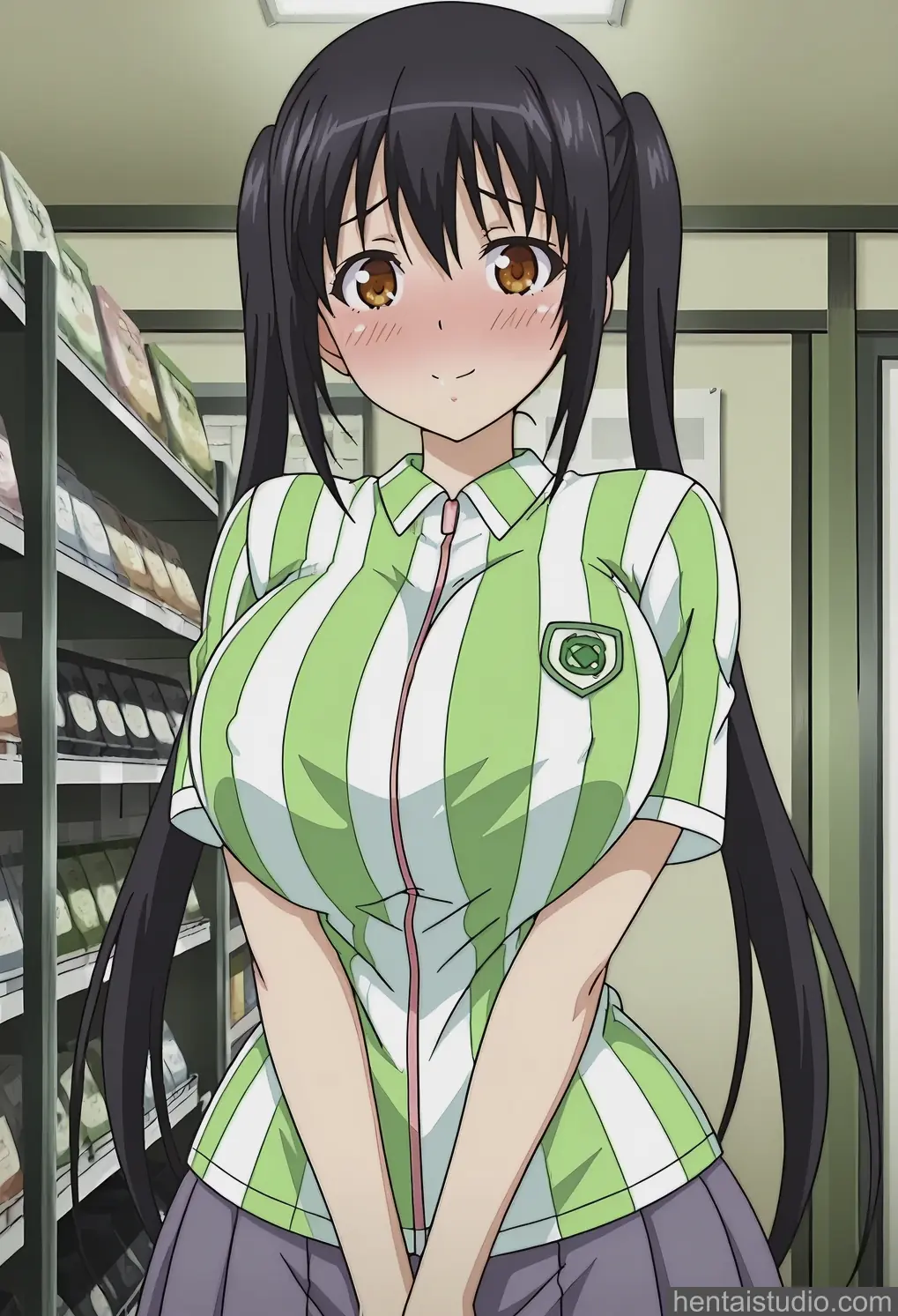 Yui Nakaizumi from Jk To Ero Konbini Tenchou hentai art 1 of 20