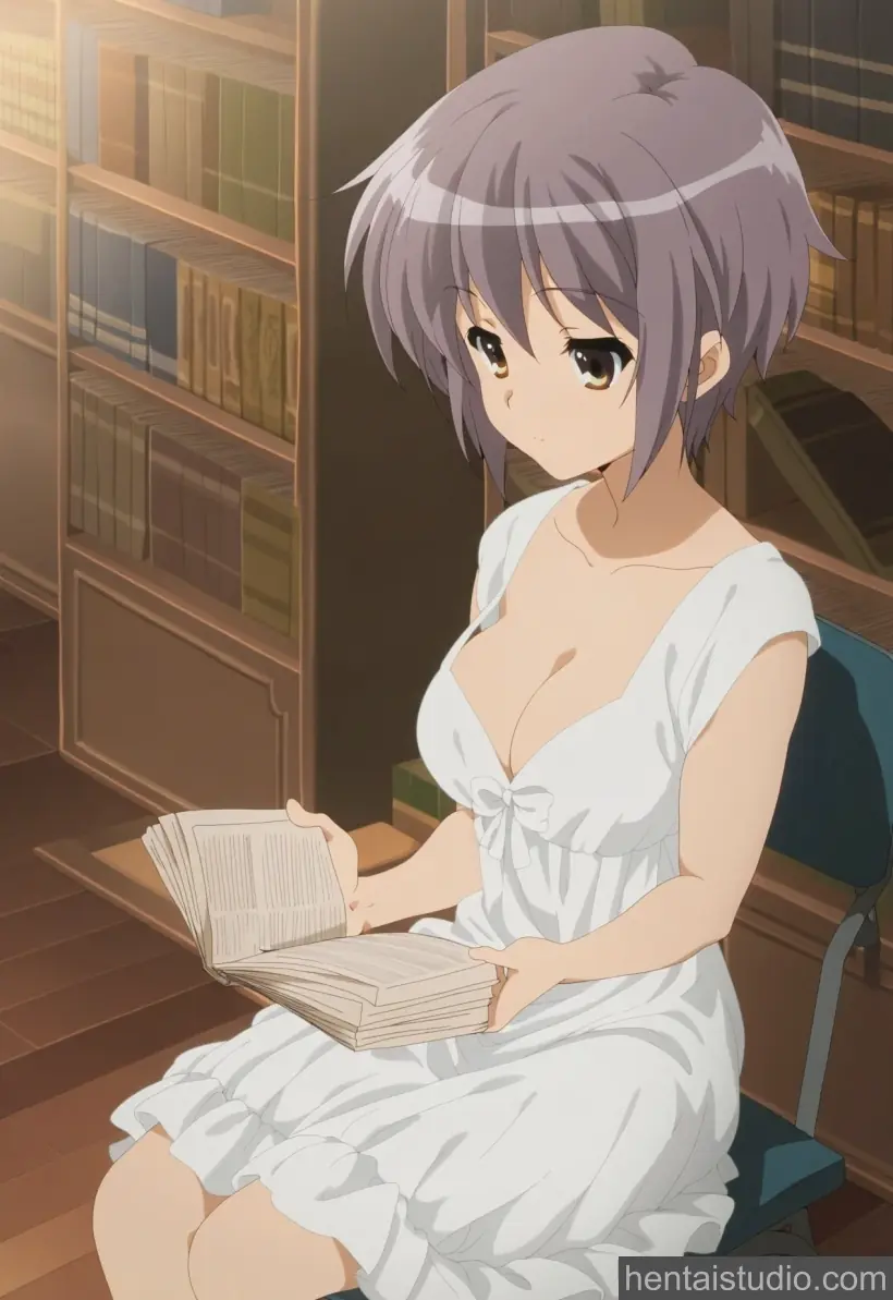 Yuki Nagato from The Melancholy Of Haruhi Suzumiya hentai art 1 of 21