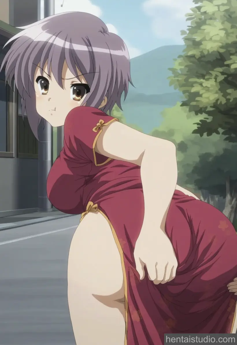 Yuki Nagato from The Melancholy Of Haruhi Suzumiya hentai art 4 of 21