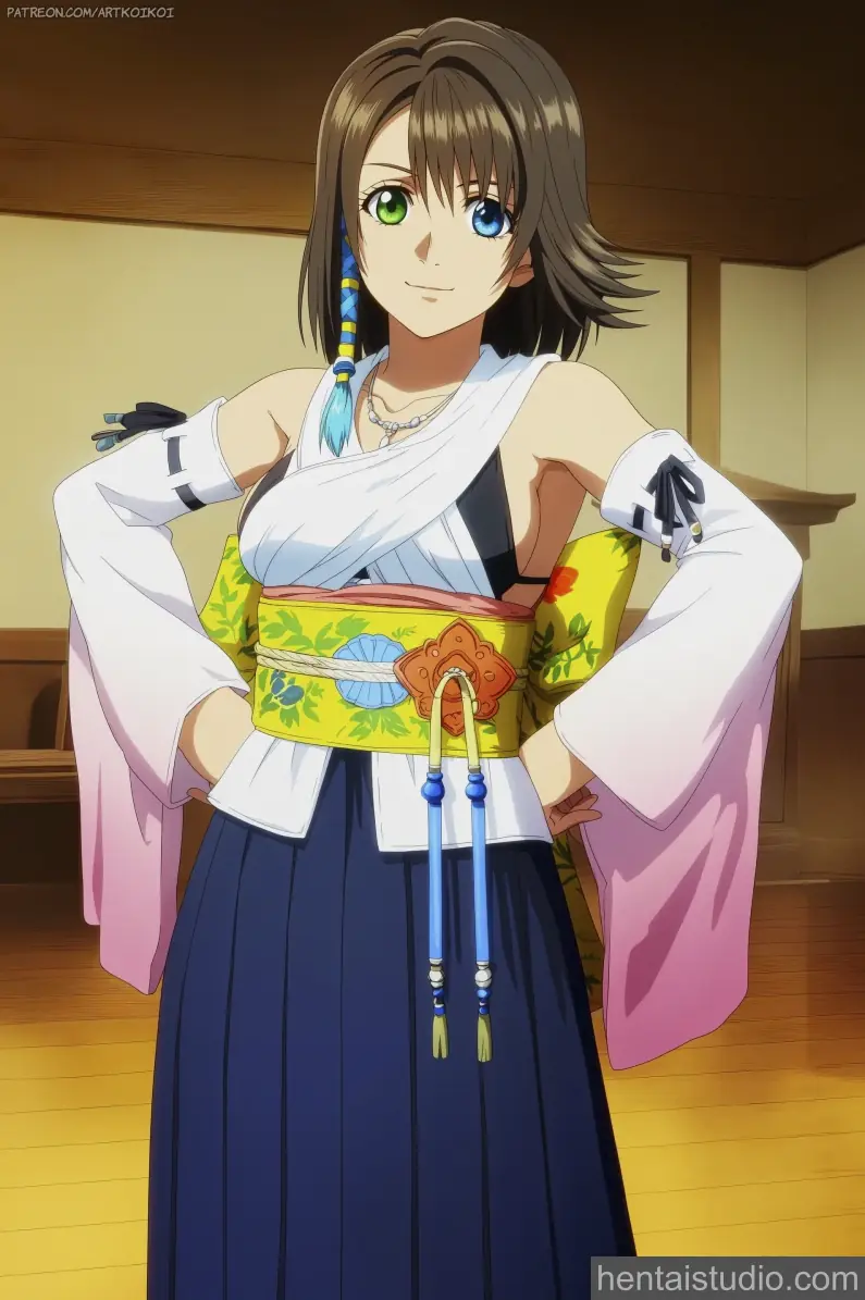 Yuna from Final Fantasy hentai art 1 of 22