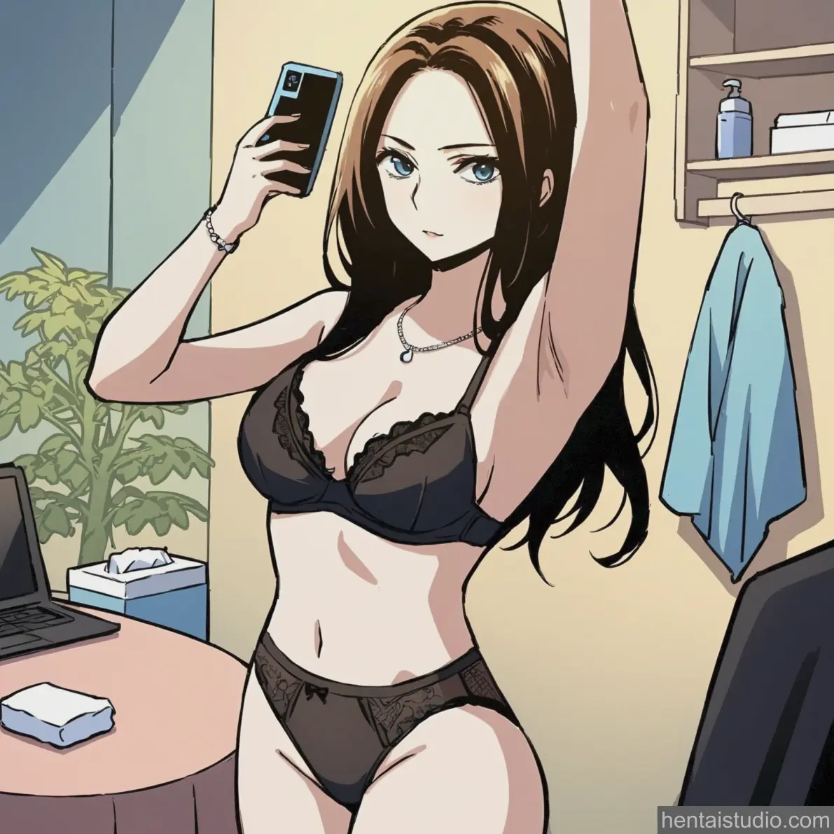 Yuna Shin from Teenage Mercenary hentai art 2 of 6