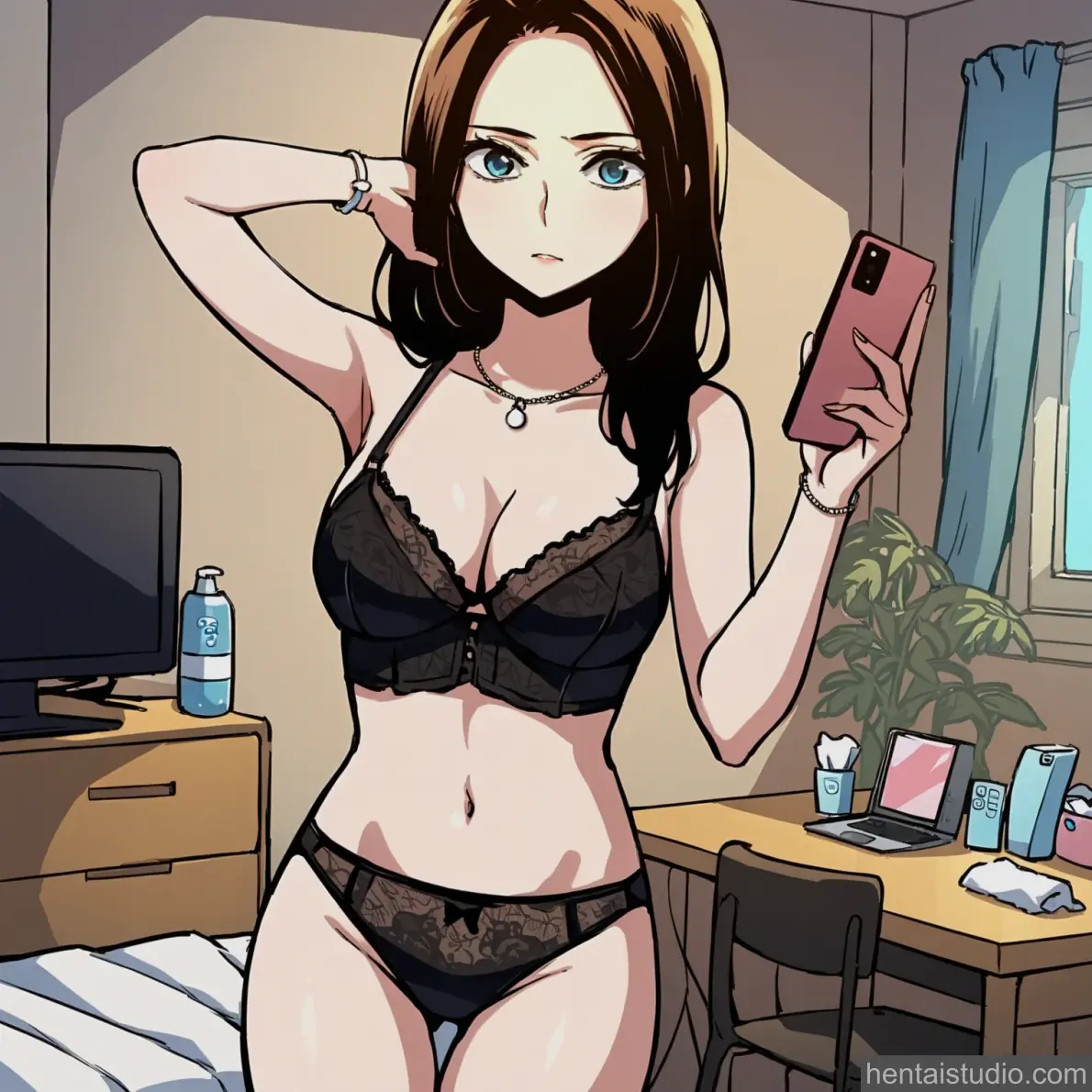 Yuna Shin from Teenage Mercenary hentai art 5 of 6