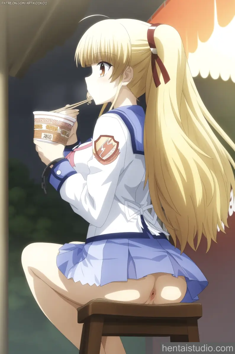 Yusa from Angel Beats hentai art 18 of 20