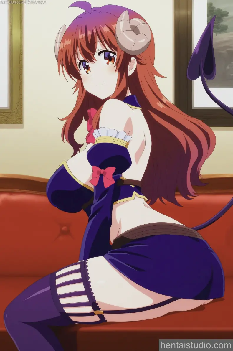 Yuuko Yoshida from The Demon Girl Next Door hentai art 11 of 12