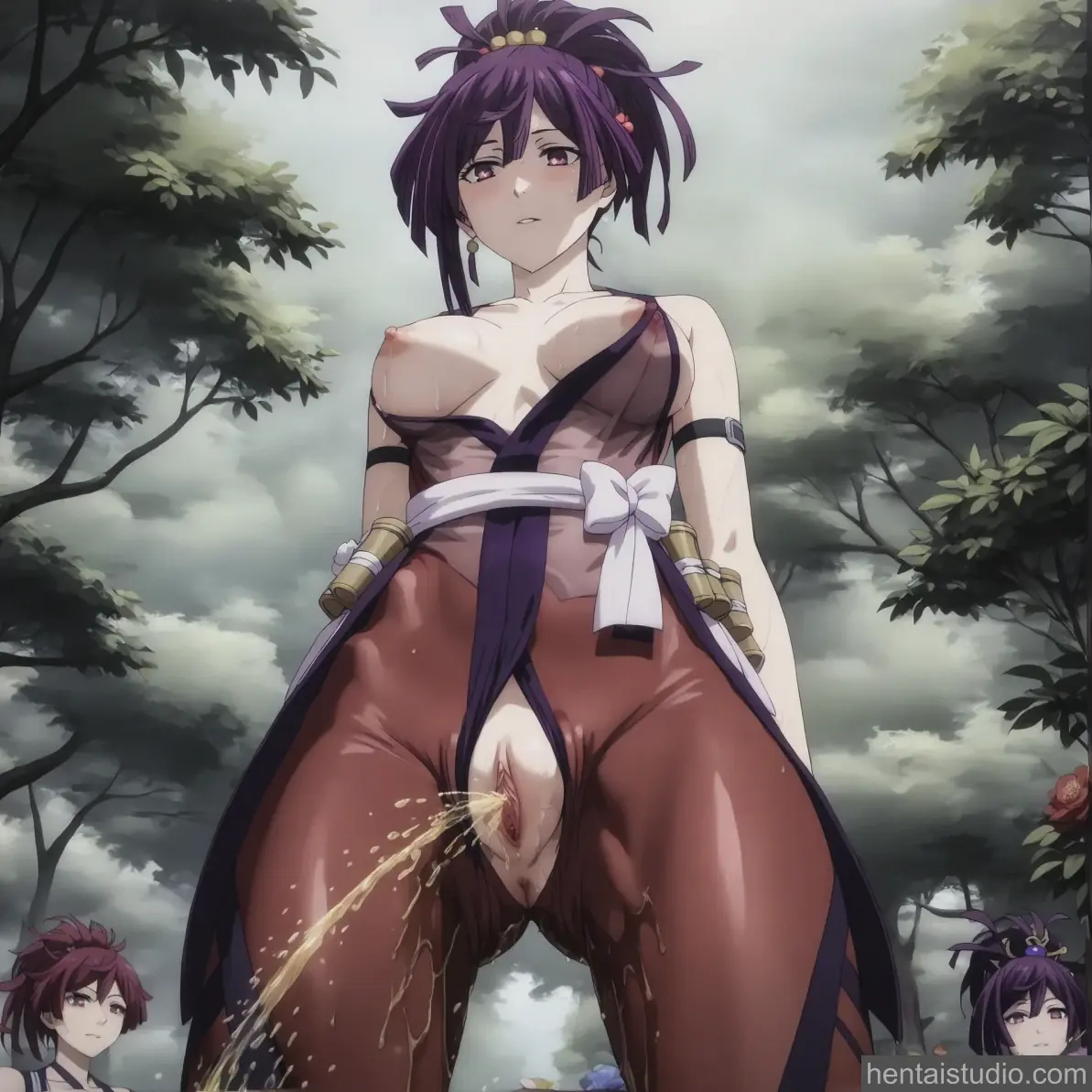 Yuzuriha from Hell's Paradise hentai art 15 of 55