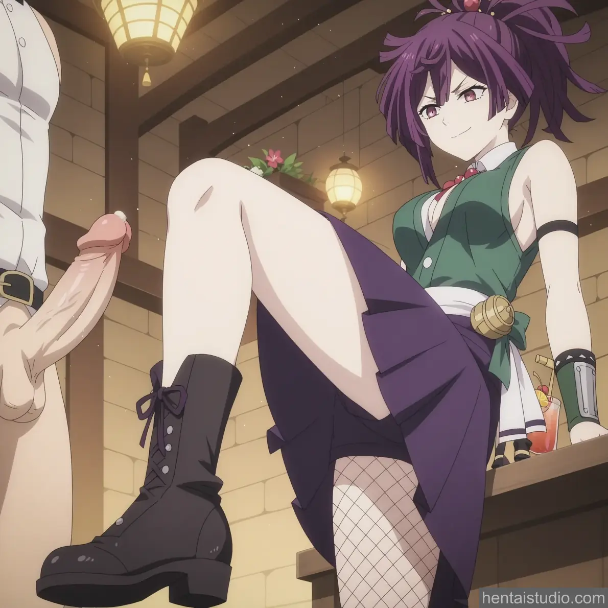 Yuzuriha from Hell's Paradise hentai art 17 of 55